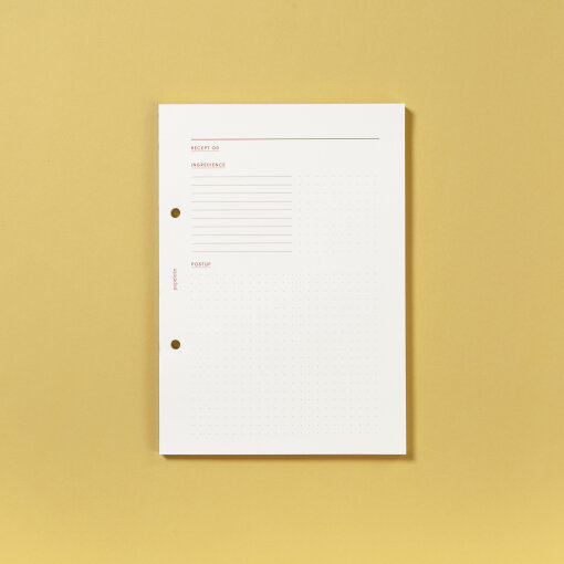 Trhací blok na recepty